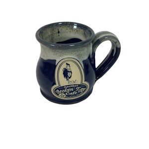 Another Broken Egg Cafe Sendestin FL Blue Mug Deneen Pottery 10 Oz Round Belly